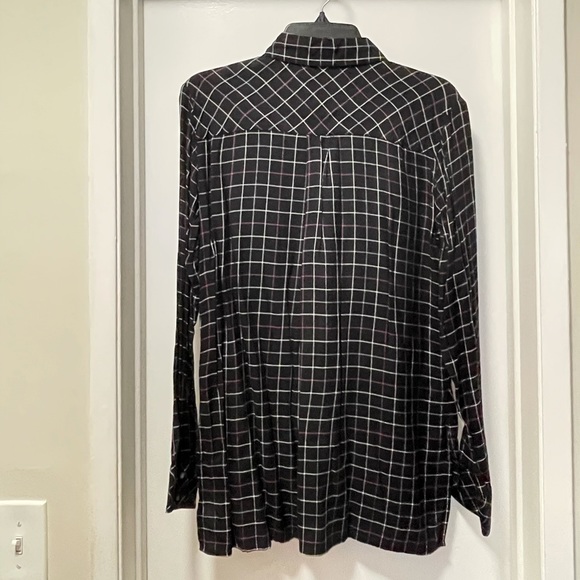 Michael Stars Buttondown Plaid Shirt - Picture 3 of 6